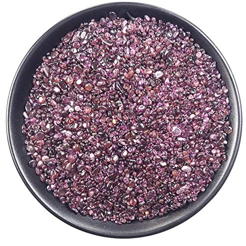 XLSTEIN 100 g/Set roter Granat-Quarzkristall 2 mm-5 mm polierter Stein, Kies, Edelstein, getrommelte Chips, zerkleinerte Steinproben, Edelsteinmineralien XLSTEIN 100 g/Set roter Granat-Quarzkristall 2 mm-5 mm polierter Stein, Kies, Edelstein, getrommelte Chips, zerkleinerte Steinproben, Edelsteinmineralien von Cherrynight