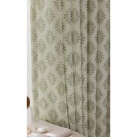 Block Print Vorhänge, Damast Quaste Salbei Plissee Vorhänge Block Print Vorhänge, Damast Quaste Salbei Plissee Vorhänge von ChesapeakeCottage