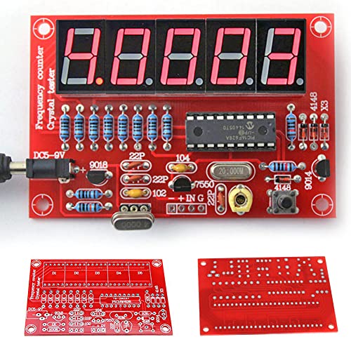 Chesoon Frequenzzähler Board Digital LED Display Kristall Oszillator und Frequenzmessung 1-50MHz mit programmierbaren Frequenzeinstellungen und hoher Präzision von Chesoon
