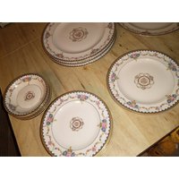 18-Teiliges Antikes Theodore Haviland Limoges Floral Frankreich Teller China Set. Kostenloser Versand in Den Usa von ChestnutHillExchange