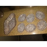 7-Teiliges Kleines Geschirrset Aus Porzellan in Gold Und Weiß. 6 3-Zoll-Schalen 1 7, 5-Zoll-Schale. Kostenloser Versand Den Usa von ChestnutHillExchange