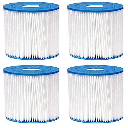 Cheuling 4 Stück Filter Kartuschen für Pool, Ⅵ Filter für Heiße U-Boote Spa Aufblasbare Pools, für Lay-Z-Spa Miami Vegas Monaco (4) von Cheuling