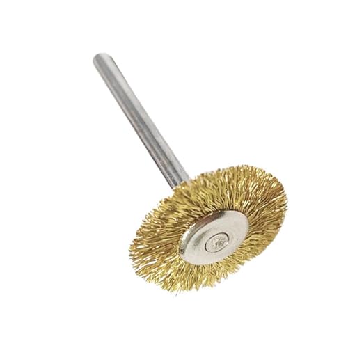 10pcs Messing Drahtradbürsten 3 Mm Dorn Für Präzisionsreinigung Und Rostentfernung Für Metallarbeiten Und Handwerksprojekte Automobilreparaturpinsel von Chevnzev