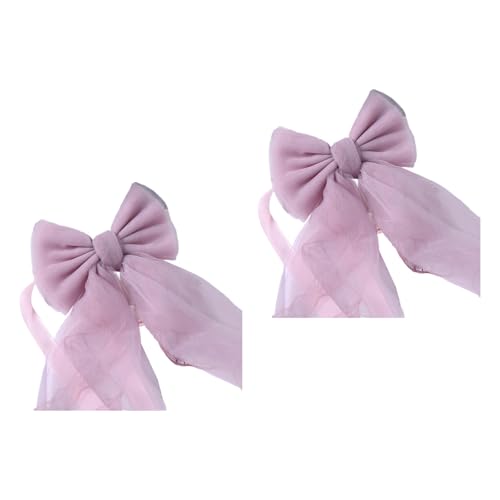 2pcs Farbspitze Bögen Vorhang Krawatten Elegante Bowknot Vorhang Holdbacks Fensterzubehör Für Jeden Raum Home Dekoration Bögen von Chevnzev