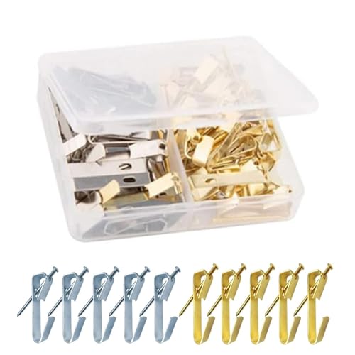 40pcs Metall Bildhang Haken Kits Hochleistungsrahmen Mit Nägel Hardware Einfache Installation Für Trockenwände 40pcs Metall Bildhang Haken Kits Hochleistungsrahmen Mit Nägel Hardware Einfache Installation Für Trockenwände von Chevnzev
