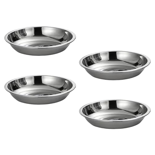 4pcs Edelstahl Stähle Dinnerteller Kleine Saucengerichte Gewürze Servierschale Flache Teller Die Geschirr Serviert. 4pcs Edelstahl Stähle Dinnerteller Kleine Saucengerichte Gewürze Servierschale Flache Teller Die Geschirr Serviert. von Chevnzev