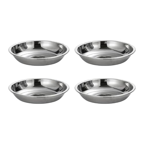 4pcs Edelstahl Stähle Dinnerteller Kleine Saucengerichte Gewürze Servierschale Flache Teller Die Geschirr Serviert. 4pcs Edelstahl Stähle Dinnerteller Kleine Saucengerichte Gewürze Servierschale Flache Teller Die Geschirr Serviert. von Chevnzev