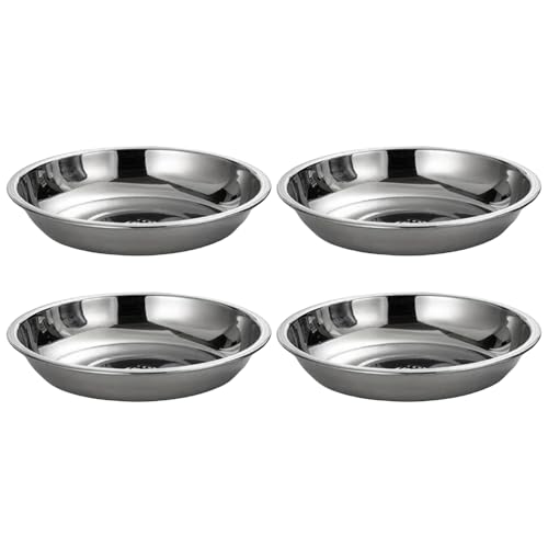 4pcs Edelstahl Stähle Dinnerteller Kleine Saucengerichte Gewürze Servierschale Flache Teller Die Geschirr Serviert. 4pcs Edelstahl Stähle Dinnerteller Kleine Saucengerichte Gewürze Servierschale Flache Teller Die Geschirr Serviert. von Chevnzev