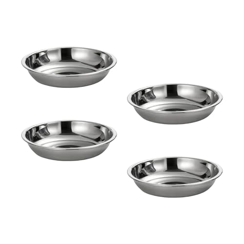 4pcs Edelstahl Stähle Dinnerteller Kleine Saucengerichte Gewürze Servierschale Flache Teller Die Geschirr Serviert. 4pcs Edelstahl Stähle Dinnerteller Kleine Saucengerichte Gewürze Servierschale Flache Teller Die Geschirr Serviert. von Chevnzev