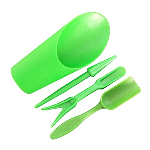 4pcs Gartenpflanzgefäß Kit Säen Schaufel Löffel Sukkulenten Pflanzwerkzeug Bonsai Dünger Bohrgerät Accessoires Succulents Pflanzwerkzeug von Chevnzev