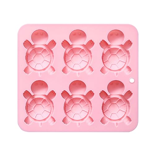 6 Hohlraumschildkröten Silikon Mousses Kuchenform Schokolade Backform Küche Werkzeug Party Feier Dessert Backwares Kerzenherstellung Silikonformen von Chevnzev