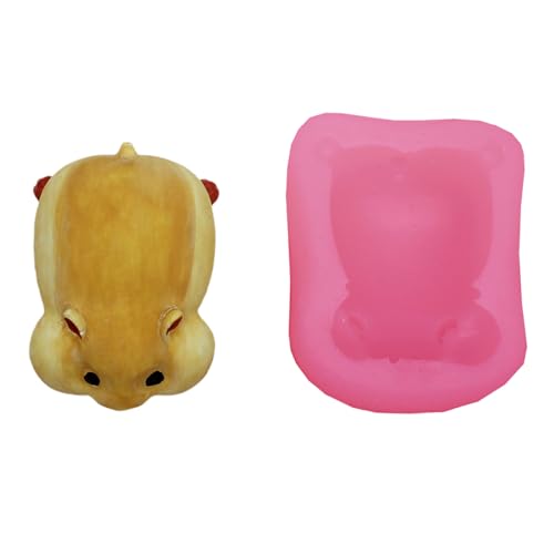 Backformformen Fondants Formen Silikon Süßigkeiten Formen Süßes Hamsterform Dessert Dekorationstool Geeignet Für Backdessert von Chevnzev