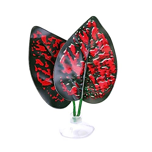 Chevnzev Fischblatt Hängematte Bettafish Bett Rasting Pad Natürliche Umgebung Fischlaichen Laichen Fischtank Zubehör Bettafish Hängemattenbund Fischtank Accessoires Dekorationen von Chevnzev