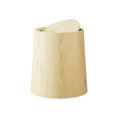 Chevnzev Geruchsbeständige Holzkörner Müllbehälter Mit Touch Top Deckel Plastik Einfach Zu Reinigen Müllton von Chevnzev