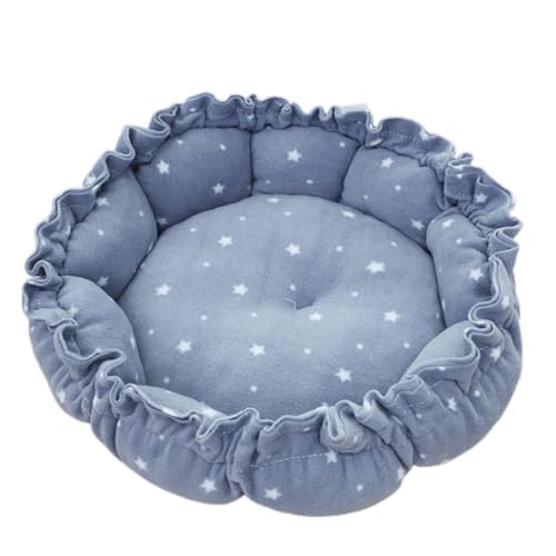 Chevnzev Winddichte Warme Haustierbettbetthaus Kordelstring Design Waschbarer Katze Kissen Zwinger Für Kleine Hunde Katzen Haustierhilfe Hund Außerhalb des Hundes Schlaf Innenräumen von Chevnzev