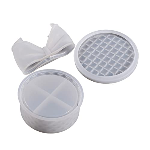 Diamonds Harzkastenformen Mit Deckel Glas Silikonform Schmuck Schmuck Behälter Box Form Zum Gießen Nach Hause Dekore Silikonglasformen Für Epoxid/Beton Für Kerze von Chevnzev
