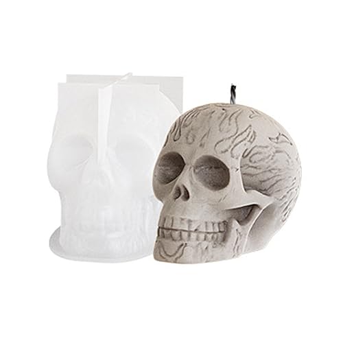 Diys Silikonform Zum Herstellen Von Schädel Duft Kerzenform Tisch Orament Halloween Harz Zement Gipsformen Für Bastelharzhandwerk Diys Silikonform Zum Herstellen Von Schädel Duft Kerzenform Tisch Orament Halloween Harz Zement Gipsformen Für Bastelharzhandwerk von Chevnzev