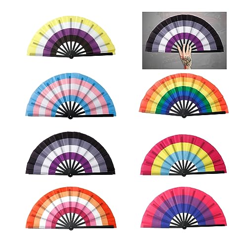 Falten Handfans Regenbogen Fan Dance Dekoration Handfans Fan Perfekte Requisiten Für Sommermusikfestivals & Partys Regenbogen Falten Musikfestival Falten Handfans Regenbogen Fan Dance Dekoration Handfans Fan Perfekte Requisiten Für Sommermusikfestivals & Partys Regenbogen Falten Musikfestival von Chevnzev
