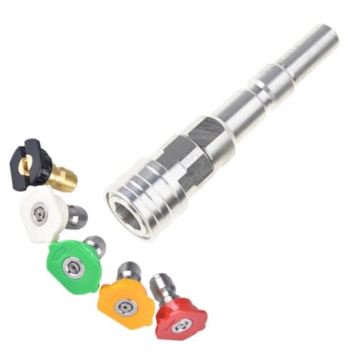 Chevnzev Hochdruck Waschmaschinen Adapter Schaumkanonenadapter Für NILFISK KEW Reiniger 1/4in Schnellanschluss Mit Düsenauto Reinigungsschlauch Schnellanschlussanpassung von Chevnzev