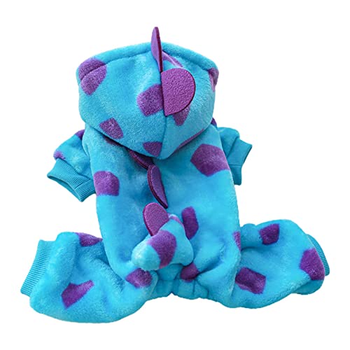 Chevnzev Katzen Dinosaurier Kostüm Kleidung Hunde Cosplay Winter Warmer Kleidung Anzug Mit Hautfreundliche Haustier Vorräte Tierversorgungen Für Katzen Kleine Hunde von Chevnzev