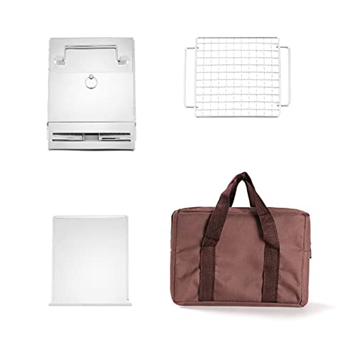 Klappende Camping Wanderofen Rucksackholz Holzbrennung BBQ Grill Mit Tragetasche Zum Wanderungs Camping Kochen Brennholz Mit Teller Tragbar Freien von Chevnzev