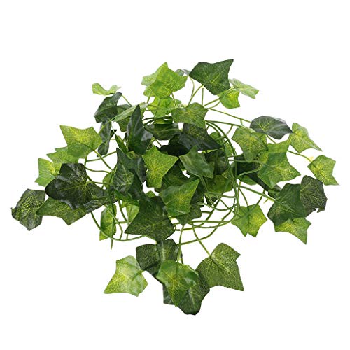 Künstliche Dschungelreben Reptilien Terrarium Blätter Pflanzen Schlangenfutterbehälter Dekoration Für Echsengepack Lebensraum Bart Dragon Accessoires Driftwood Supplies Heizung Pad Tank von Chevnzev