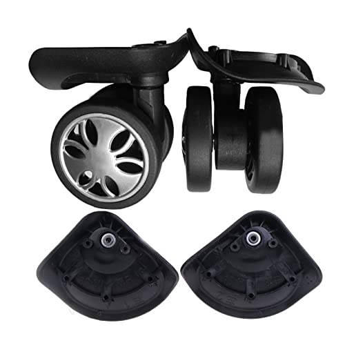 LUAGGAGAGE SEVENTIONS Schwarze Rad Reparaturkits Links Und Rechts Schwenkräder Praktisches Trolley Hülle Gepäck Rad von Chevnzev