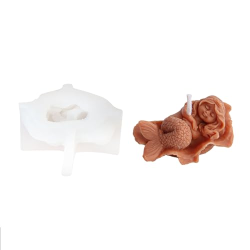 Meerjungfrau Prinzessin Kerze Silikonform Handgefertigte Ozeanputz Epoxidharzform Gipsform Desktop Dekoration Silikonformen Zum Backen Meerjungfrau Prinzessin Kerze Silikonform Handgefertigte Ozeanputz Epoxidharzform Gipsform Desktop Dekoration Silikonformen Zum Backen von Chevnzev
