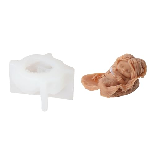 Meerjungfrau Prinzessin Kerze Silikonform Handgefertigte Ozeanputz Epoxidharzform Gipsform Desktop Dekoration Silikonformen Zum Backen Meerjungfrau Prinzessin Kerze Silikonform Handgefertigte Ozeanputz Epoxidharzform Gipsform Desktop Dekoration Silikonformen Zum Backen von Chevnzev