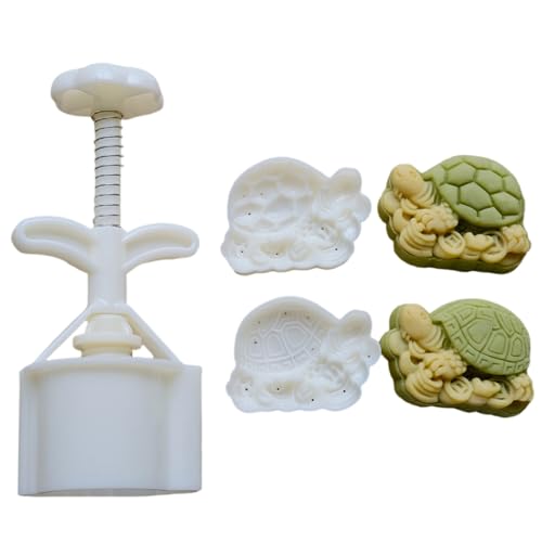 Multifunktionale Dessertformen Set Dessert Presswerkzeug Schildkrötenform Mondkuchenformen Set Teigformen Zum Herstellen Von Dessert von Chevnzev