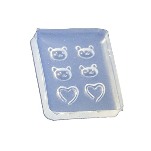 Nägel Schablone Kristall Epoxidharzform Silikonschnitzform Bär Liebes Herzform Skulptur Stempelplatte Formen Für Harz Nägel Schablone Kristall Epoxidharzform Silikonschnitzform Bär Liebes Herzform Skulptur Stempelplatte Formen Für Harz von Chevnzev