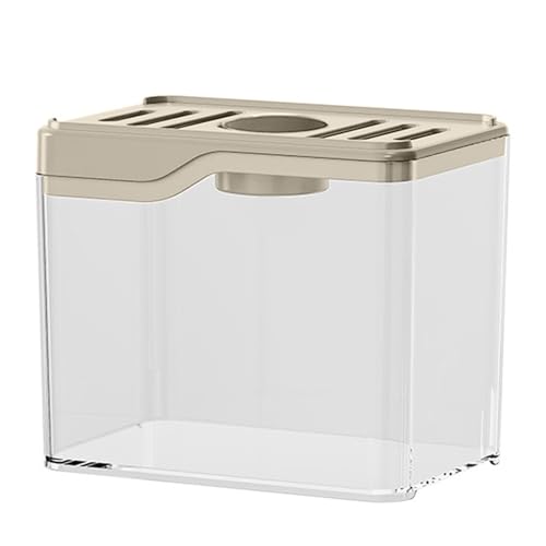 Chevnzev Quadratische Plastikfischtanks Quadratbeständiges Desktop Aquarium Zierfischdekoration Mit Geringer Wartung Aquarium von Chevnzev