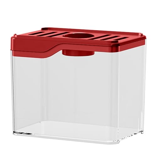 Chevnzev Quadratische Plastikfischtanks Quadratbeständiges Desktop Aquarium Zierfischdekoration Mit Geringer Wartung Aquarium von Chevnzev