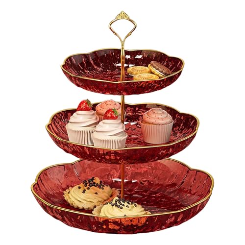 Raumsparende Dessert Und Snacks Mehrschichtiger Kuchenständer Plastikdessert Display Stand Für Haltbarkeit Und Stil Kinder Snacks Behälter Raumsparende Dessert Und Snacks Mehrschichtiger Kuchenständer Plastikdessert Display Stand Für Haltbarkeit Und Stil Kinder Snacks Behälter von Chevnzev