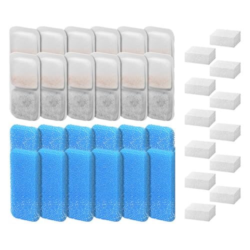 Chevnzev Set Von 8/12/16 Ersatzfilter Für Automatische Haustierbrunnen Katzen Wasserbrunnen Kätzchenspender Sicheres Trinkwasser Katzen von Chevnzev