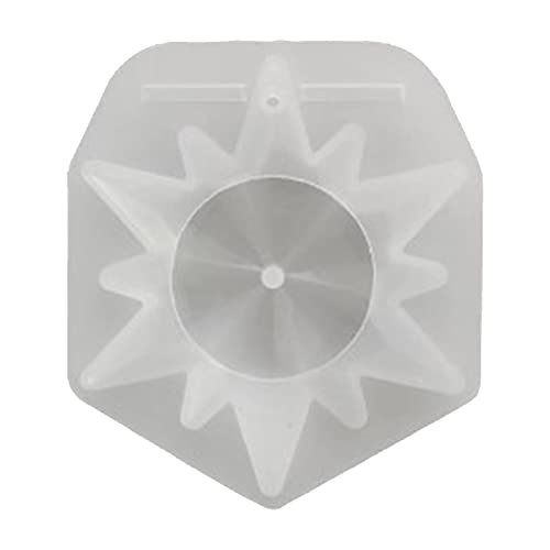 Spiegel Schneeflocke Flexible Silikonform Weihnachtsschmuck Kristall Epoxidharz Weihnachtsanhänger Epoxy von Chevnzev