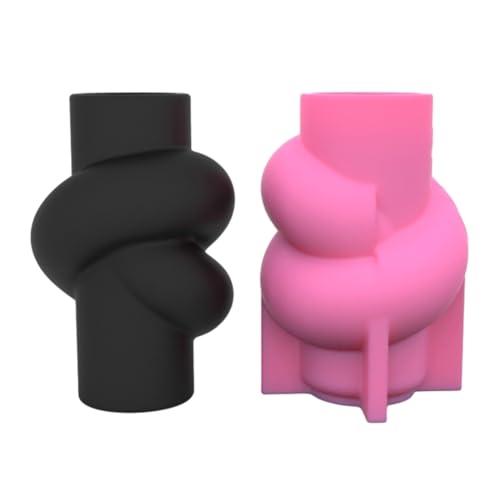 Vase Harzgussform Schimmel Twist Knots Blumenanordnung Stift Aufbewahrung Silikonform Dekorative Stifthalter Form Form von Chevnzev