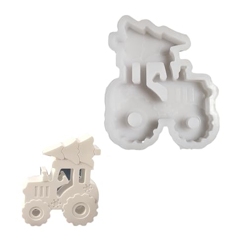 Vielseitiger Countdown Crafting Formen Robuste Silikon Traktoren Weihnachtsbaumdekoration Für Handwerksharzprojekte Kreativer Silikonform von Chevnzev