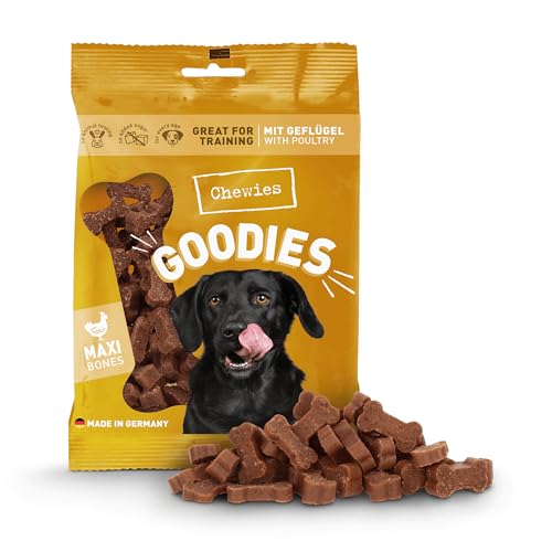 Chewies Hundeleckerli Training Maxi Geflügel Knöchelchen - 200 g - Hundesnacks zuckerfrei & mit hohem Fleischanteil - ideal als Trainings-Leckerli für Ihren Hund von Chewies