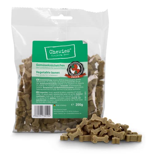 Chewies Hundeleckerli Training Maxi Gemüse Knöchelchen - 200 g - Hundesnacks zuckerfrei & mit hohem Fleischanteil - ideal als Trainings-Leckerli für Ihren Hund von Chewies