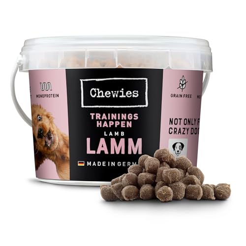 Chewies Trainingshappen Lamm - Monoprotein Snack für Hunde - 300 g - getreidefrei & zuckerfrei - Softe Leckerlies fürs Hundetraining - hypoallergen von Chewies