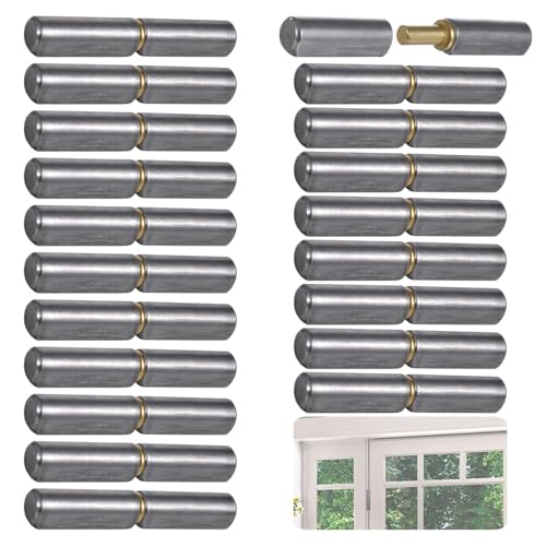 20 Stück Bullet Scharniere 3-1/8 × 1/2 Karbonstahl Scharniere für Metalltore und Anhängerrampen 20 Stück Bullet Scharniere 3-1/8 × 1/2 Karbonstahl Scharniere für Metalltore und Anhängerrampen von Chewtoyo