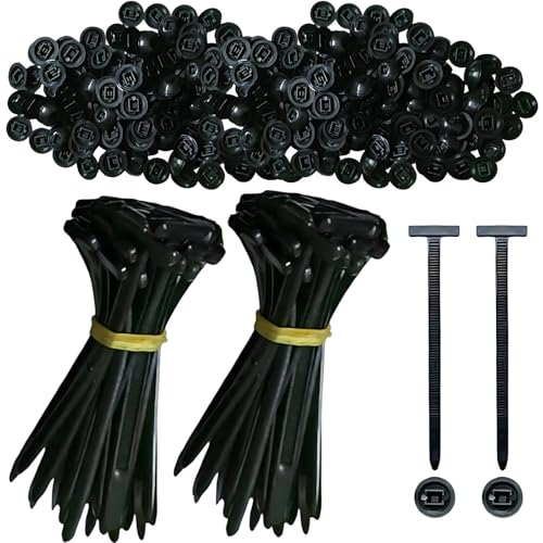 200 selbstsichernde Kabelbinder, robuste Nylon-Kabelbinder für Automobil-, Garagen-, Heim- und Arbeitsplatz, 90 mm Länge von Chewtoyo