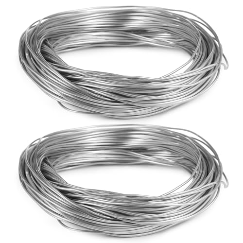 Bastelarbeiten, Blumenschmuckherstellung: 0,08 Zoll Durchmesser Metalldraht, 30 m Aluminiumdraht, 2 Rollen, biegbarer Anker für Modellierpuppen, Gartenbau, Weben Bastelarbeiten, Blumenschmuckherstellung: 0,08 Zoll Durchmesser Metalldraht, 30 m Aluminiumdraht, 2 Rollen, biegbarer Anker für Modellierpuppen, Gartenbau, Weben von Chewtoyo