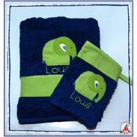 Personalisiertes Handtuch & Waschlappen Im Set Waschhandschuh 50x100cm Towel von CheyennenShop