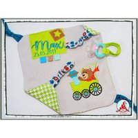 Schmusetuch Kuscheltuch Mit Name + Wunschmotiv Nuckeltuch Schnuffeltuch Schnullertuch von CheyennenShop