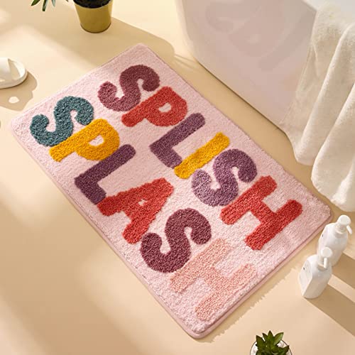 ChezMax Spritzwasser-Badematte, rutschfeste Mikrofaser-Duschmatte, niedlicher, saugfähiger Duschteppich, lustige Badezimmer-Dekoration für Badewanne, maschinenwaschbar, 50.8x81.2 cm von ChezMax