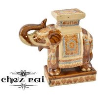 Vintage 10" Keramik Elefant Pflanzenständer Regal Vitrine Dekor Liebhaber Geschenkidee/Chez Rai von ChezRai