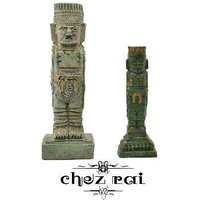 Vintage Crushed Malachit Dekor Figuren Statuen Stone Maya Inka Azteken Stil Dekoration/Chez Rai von ChezRai