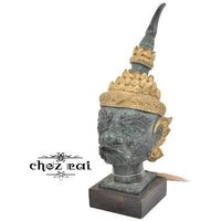 Vintage Heavy Thai Khon Auf Ständer Südost Asien Regal Dekor Raum Display Figur Dekoration Ornament Liebhaber Geschenkidee/Chez Rai von ChezRai